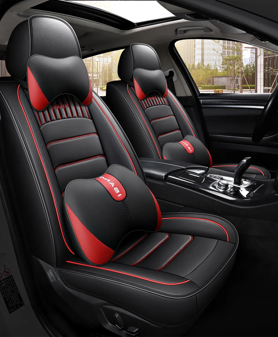 Leder-Sitzbezug für Skoda Octavia 2, Superb 3, Karoq, BMW E60, E61, Touring – Autozubehör, Innenraum, Dropshipping, Komplettset. – Detail 9