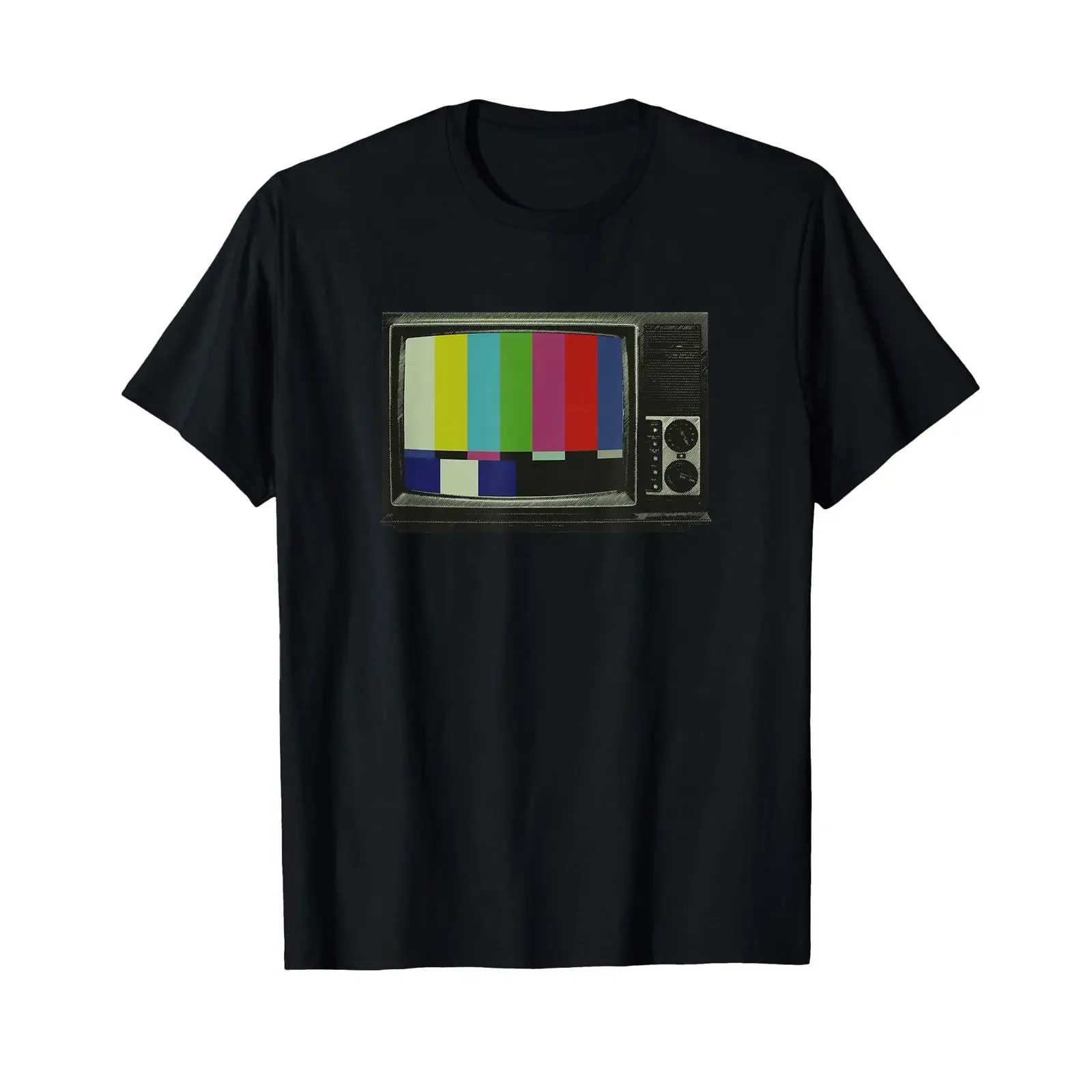 No Signal 70s 80s Retro Vintage Television Tv Screen T Shirt vintage Washed Slightly Stylish Stretched Comfortable Casual Soft
