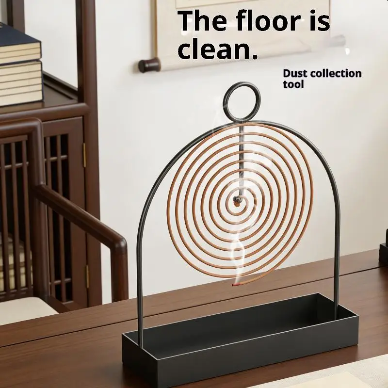 Mosquito Coil Holder Metal Hanging Sandalwood Plate Stable Design for Home Patio Summer Outdoor Protection