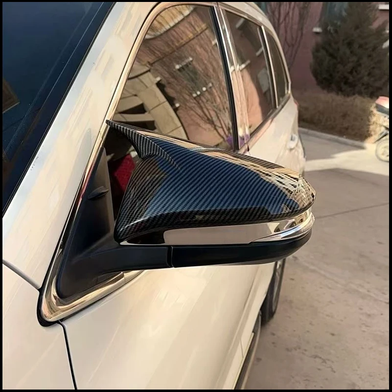 

For Toyota Hilux Innova 2016~2022 Rearview Mirror Cover Cap Sticker Trim With Horn Car Styling Auto Parts Accessories