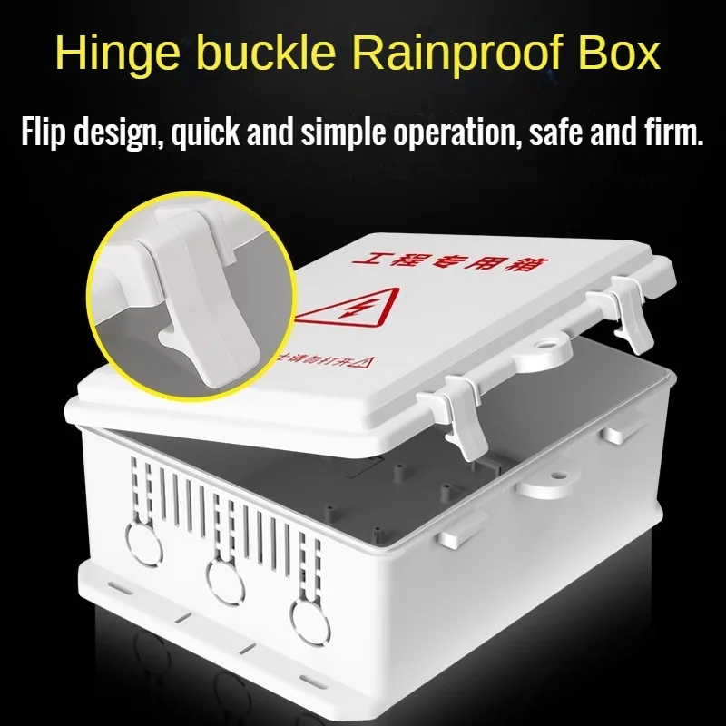 

Rainproof Junction Box Outdoor Waterproof Box ABS Plastic Outdoor Power Box Monitoring Waterproof Tank Electrical Enclosure Case