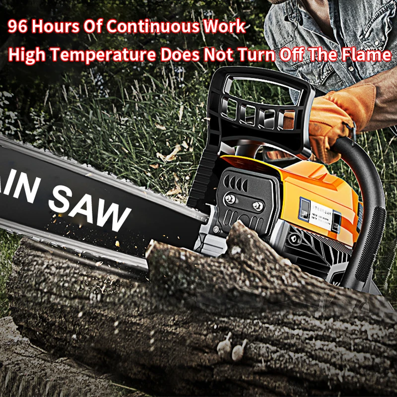 Gasoline Chainsaw Tree Cutting Tool 2400W 20 Inch Gasoline Saw handheld Chain Saw Cutting Wood Machine Garden Garden-urban Tools