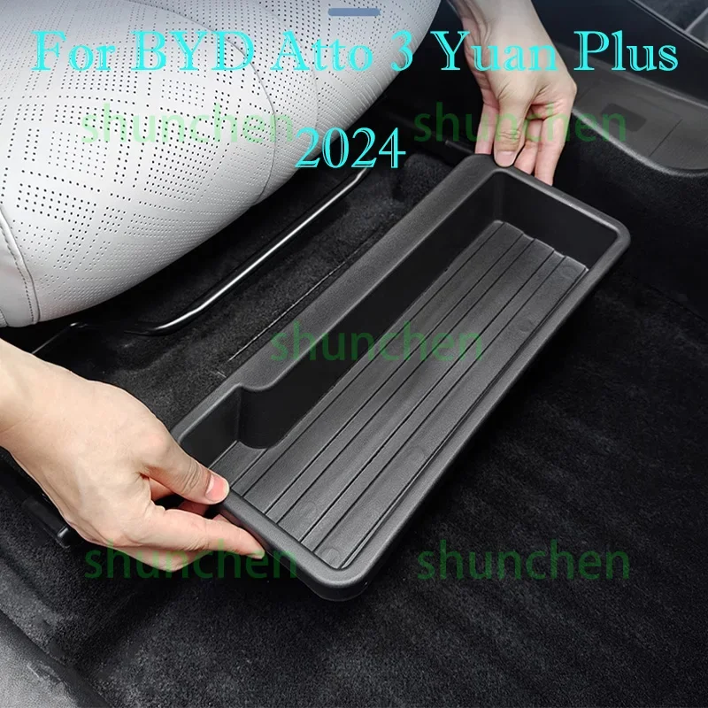 

Car Under Main Driver Seat Passenger Seat Storage Box for BYD Yuan UP 2024 Under-seat Storage Box Interior Accessories