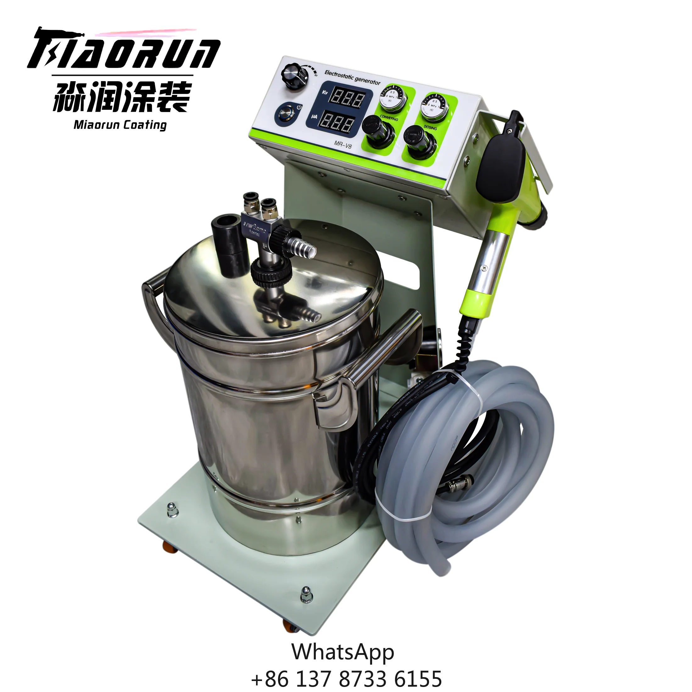 A Small Laboratory Powder Coating Machine Is Used For Wheel Hubs