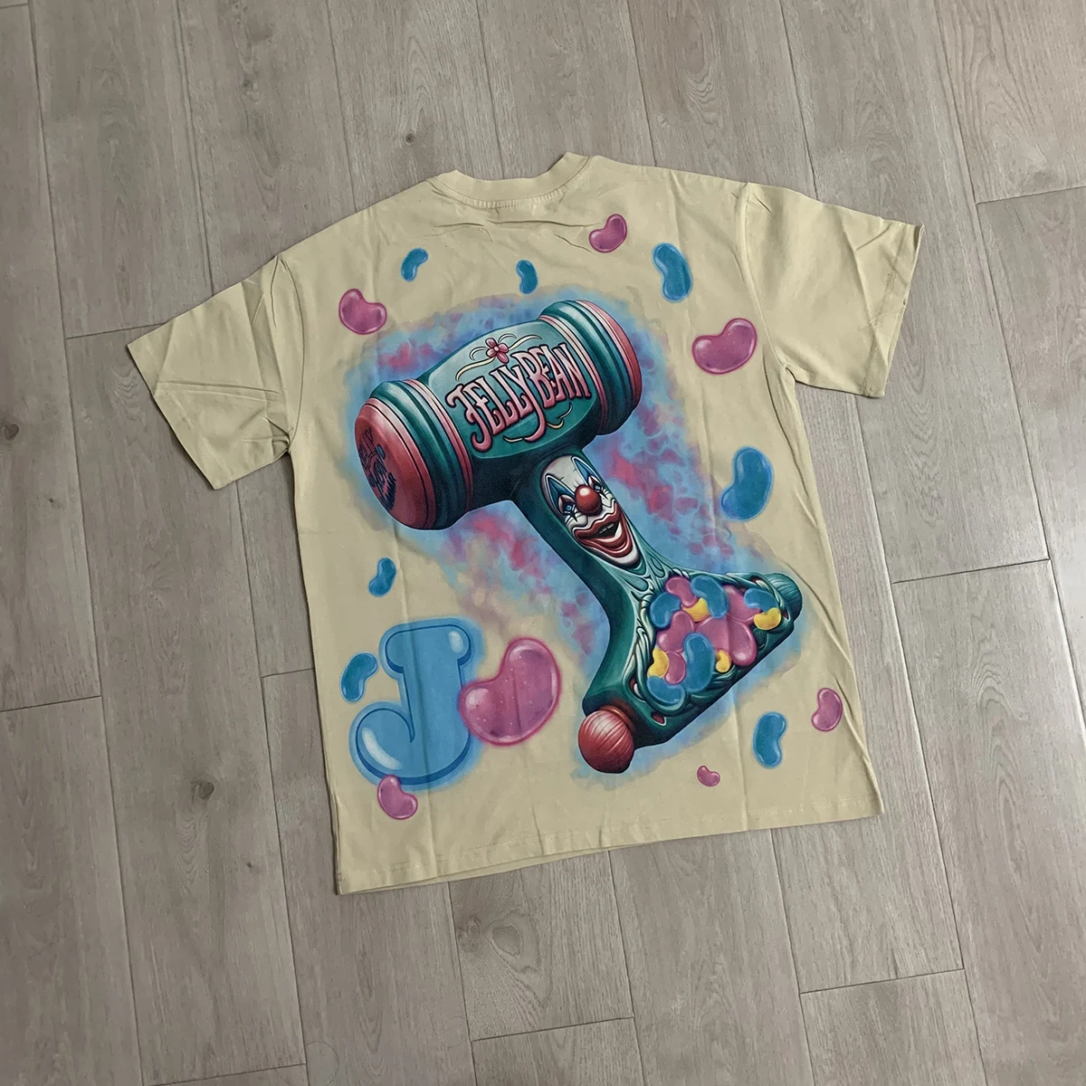 Streetwear-T-Shirt mit Charakter-Print und Glitzerdiamanten, Kurzarm, Rundhalsausschnitt, Baumwolle, Sommer-T-Shirts, Oversize für Männer und Frauen – Detail 4