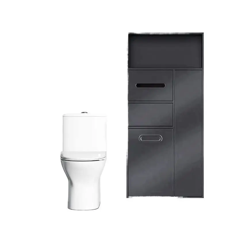Stainless steel niche toilet embedded toilet rack concealed pumping tissue box trash can bathroom storage