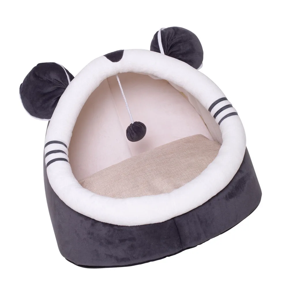 

Random Style Winter Warm Cloth Beds for Dogs Cats Small Size Dismountable Pad Calming House Breathing Material Pet