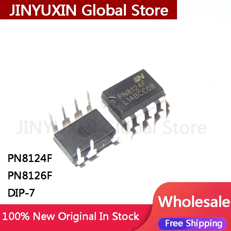 10Pcs PN8124F PN8124 PN8126F PN8126 DIP-7  IC in Stock Wholesale