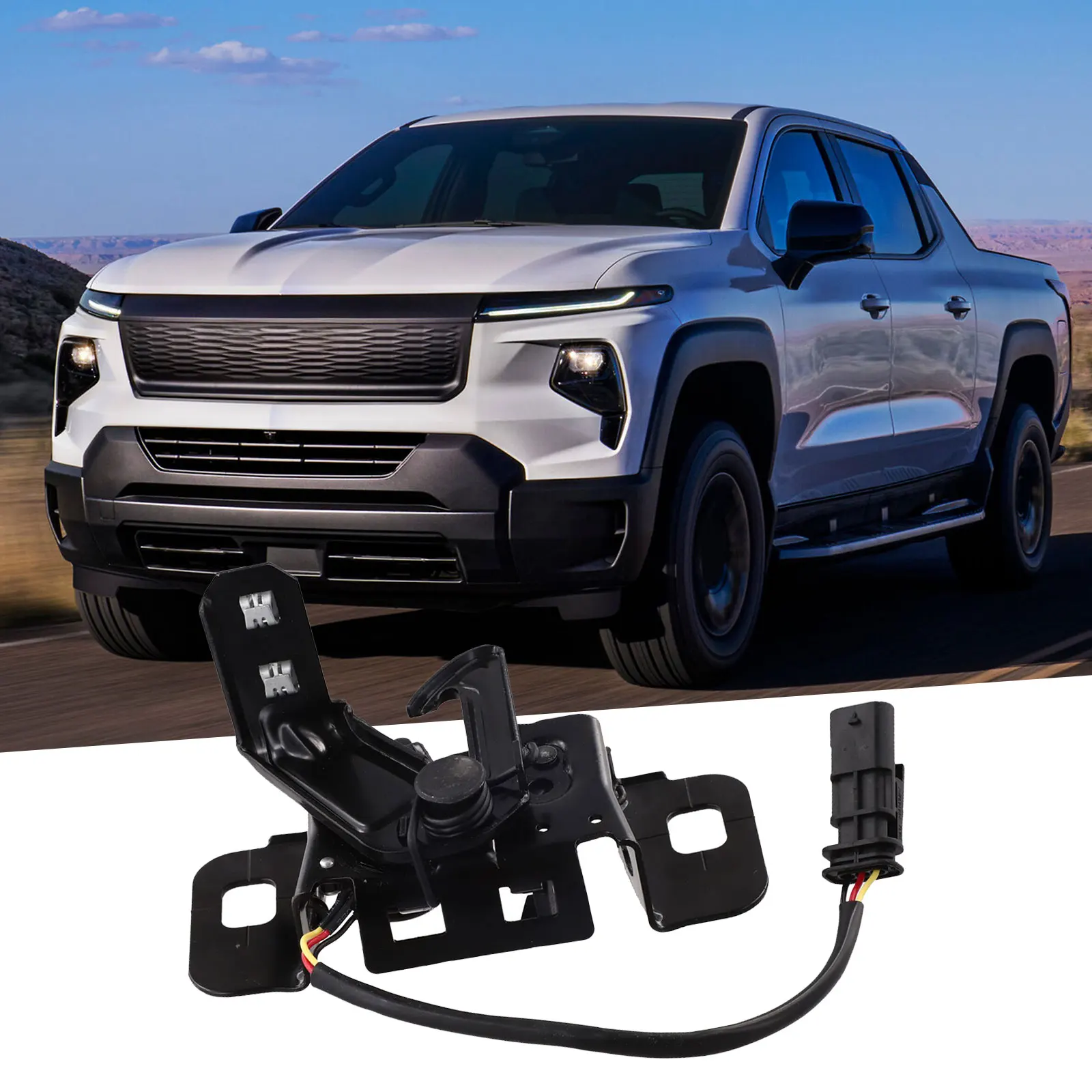 

Передняя защелка замка капота в сборе для Sierra для Chevrolet для Silverado 1500 для GMC 84896071 84805445, автомобильные аксессуары
