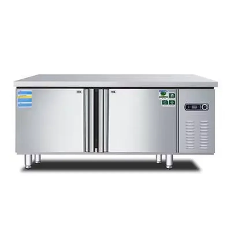 2026 New Fresh-keeping Merchandiser Refrigerator Commercial Dual Temperature Freezer Flat Cooling Operation Table 304