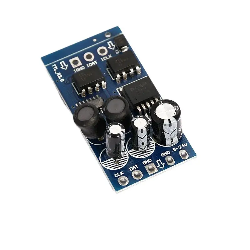 SPI Signal Amplifier DC5-24V Optical Isolation TTL 1CH Signal Repeater RGB LED Strip Signal Enhancer Extend 200m