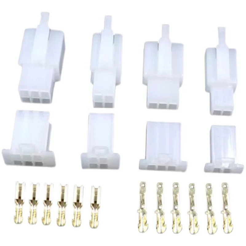 10sets 2.8mm connector 2P 3P 4P 6P 9P Electrical 2.8 Connector Kits Male Female Socket Plug For Motorcycle Motorbike Car