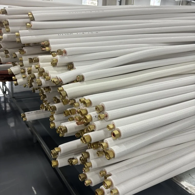 Customized 3-50m HVAC Copper Pair Coils Refrigeration Copper Pipe Air Conditioning Connecting Line Set