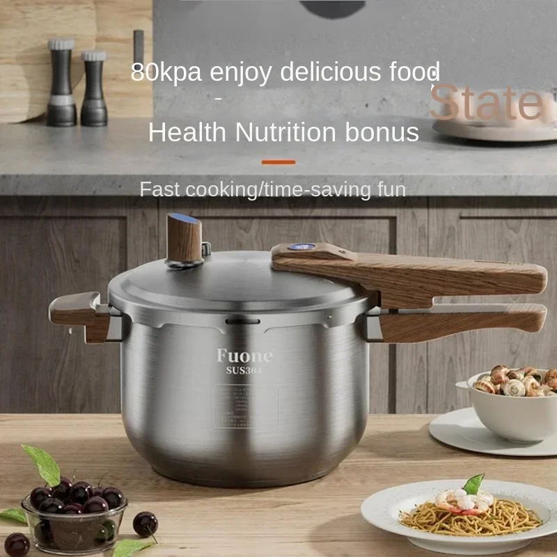 Thickened 304 Stainless Steel Express Pot, Household Induction Cookers, General Cooking Pots, Large Capacity, Explosion-proof Co