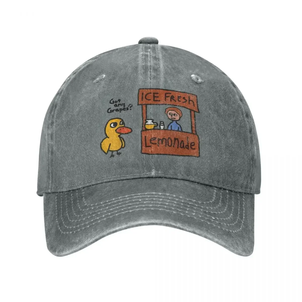 Got Any Grapes Baseball Caps Outfit Vintage Distressed Dungaree Duck Song meme Sun Cap Men Women Outdoor Workouts