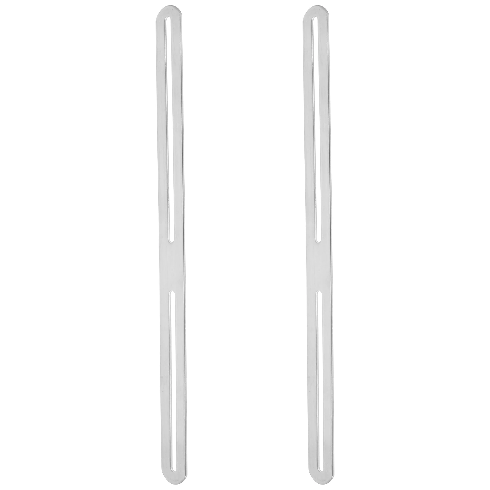 

2 Pcs Corner Code Bracket Fence Slideable Brackets Cupboard Flat Metal Plates Stainless Steel Accessory