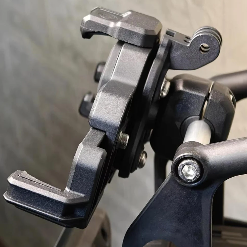 ل CFMOTO 450MT 450 MT 2024 2025 حامل هاتف دراجة نارية لتحديد المواقع الهاتف المحمول جبل الملاحة قوس المعدات 12 مللي متر 22 مللي متر #4