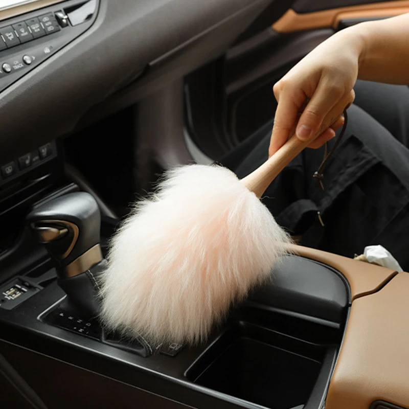 Multifunctional Wool Duster Household Removal Soft Car Piano Lamp Furniture Cleaner Brush Anti-static Duster Brush view 2