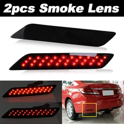 1 Pair LED Rear Bumper Reflector Light For Honda Civic Sedan 2013 2014 2015 Tail Stop Brake Lamp Car Accessories