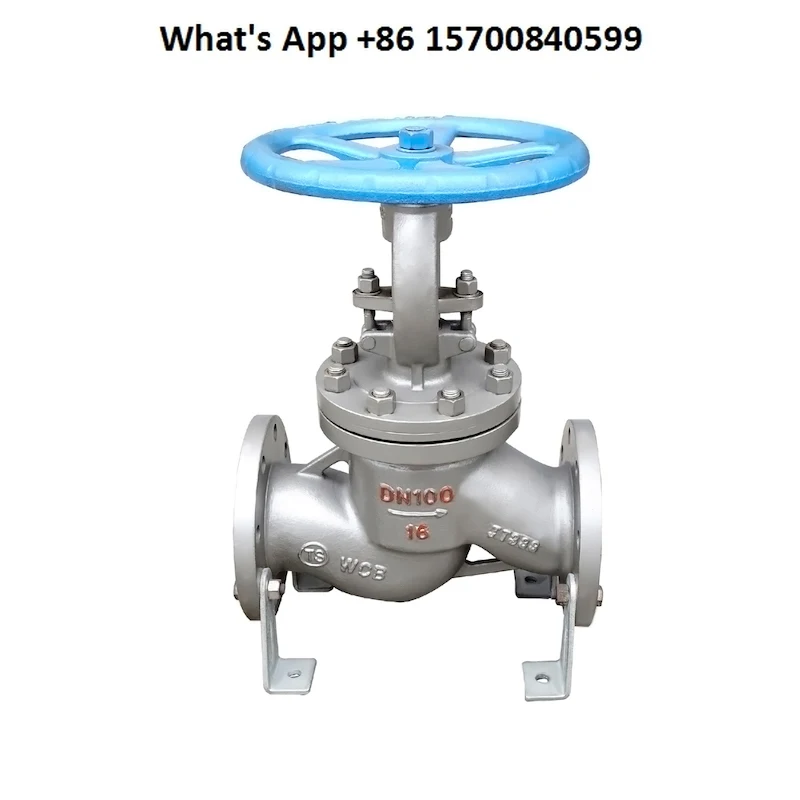 صمام كروي ذو شفة عادية من الفولاذ المصبوب J41H-16/25C DN40 50 65 80- DN500