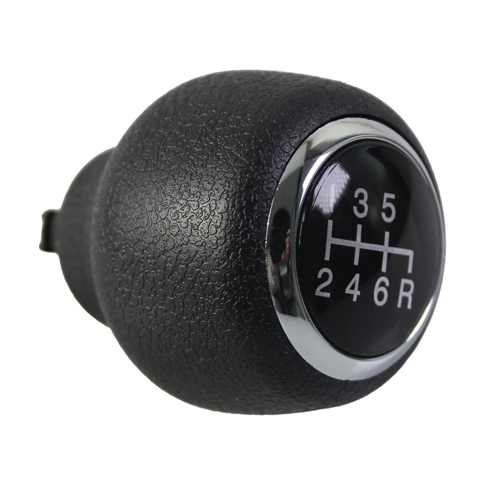 Daily Driving Black 6-speed Shift Knob Plastic Gear Shift Knob Upgrade Gear Shift Knob Seamless Interior Fit Sleek Design