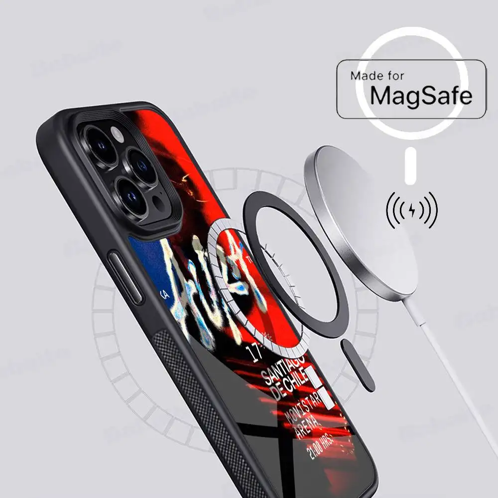 مغني الراب ماكا هالة 2025 جولة جراب هاتف حافظة مغناطيسية آيفون 17 16 14 13 12 15 برو ماكس زائد ل Magsafe غطاء الشحن اللاسلكي #6