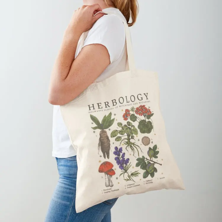 Herbology Plants Magic Wizard Witchcraft School Plants Botanical Herbology Botanical Gardening Gift Tote Bag Shopping bags