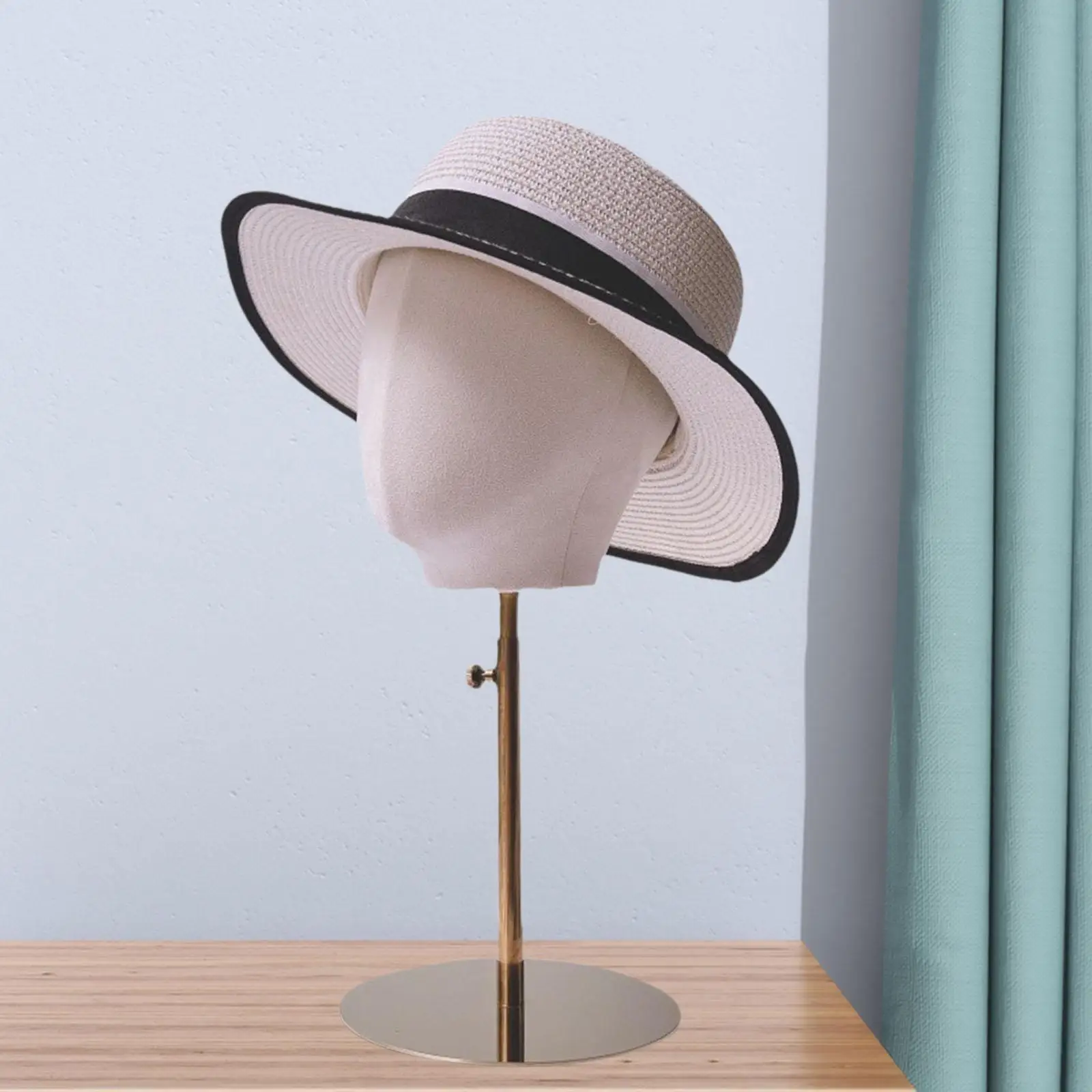 

Manikin Adjustable Height Stable Wig Display Holder for Hairdresser