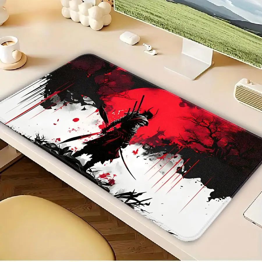 Samurai Warrior Mouse Pad office Pad Game Console Pad Desk accessories Keyboard Mouse Pad Computer Laptop Pad overlock
