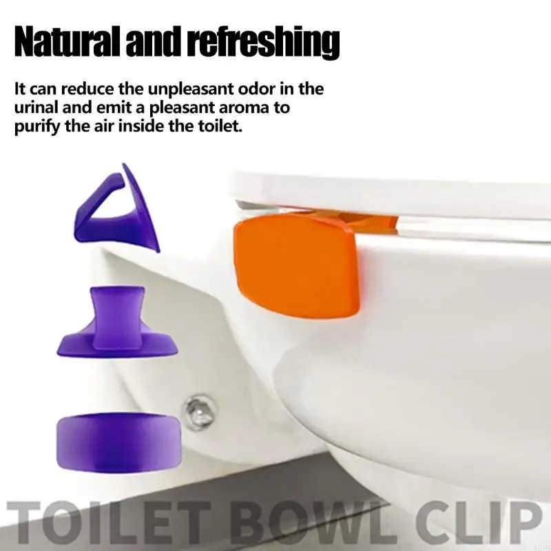 4Pcs Fragrant Toilet Rims Clip Space Saving Toilet Rims Freshener Discreets Flower Aromatics Toilet Cleaner Suitable For Most