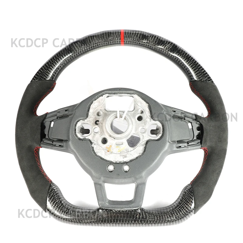 Custom Carbon Fiber Steering Wheel for Volkswagen GOLF MK7 GTI R GTE GTS RLINE POLO SCIROCCO GTD