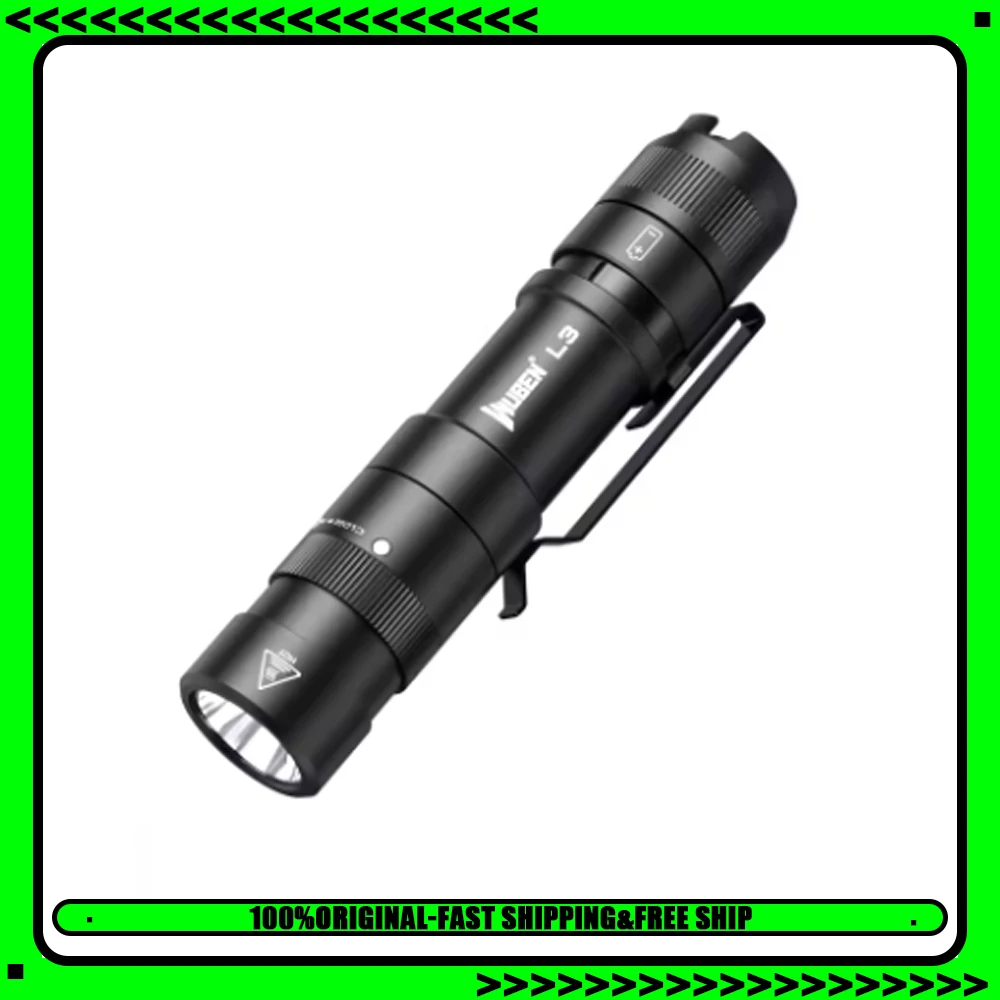 WUBEN L3 Flashlights High Lumens, 3000 Lumen Tactical Flashlight Rechargeable, Dual-Way Charging 7 Light Mode, IP68 Waterproof