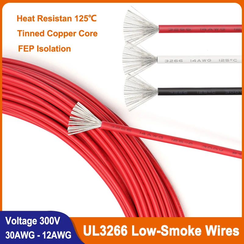 

UL3266 Low-Smoke Halogen-Free Wires 30/28/26/24/22/20/18/16/14/12AWG PE Insulation Household Appliances Irradiated Copper Cables