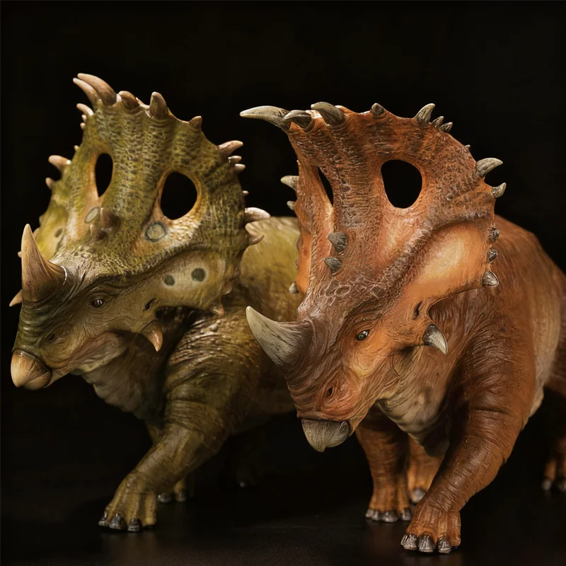 

Prehistoric dinosaur model Chinese Triceratops tower shield with movable head Action Figure Collectible Ornaments Festival Gift