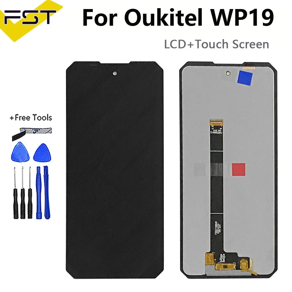 Oryginalny wyświetlacz LCD OUKITEL WP19 Pro z ekranem dotykowym i digitizerem do wyświetlacza OUKITEL WP19 Pełne części naprawcze ekranu LCD