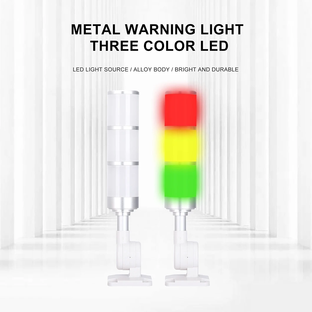 IBCL-106 Luz indicadora de señal de torno CNC de tres capas luz tricolor iluminada 24/220V máquina plegadora faro de señal de Metal