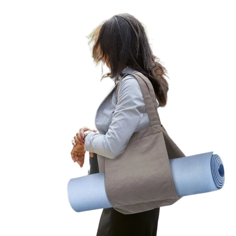 

1 шт. большая вместительная сумка для йоги, коврик для йоги, холщовая сумка для упражнений в тренажерном зале, оборудование для тренировок на открытом воздухе, дорожная сумка на плечо для йоги
