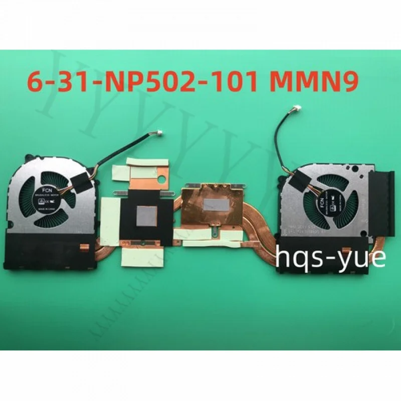

Q+ Original for CLEVO NP50DE NP55DE NP55DB NP50D5 FAN HEATSINK 6-31-NP502-101 MMN9