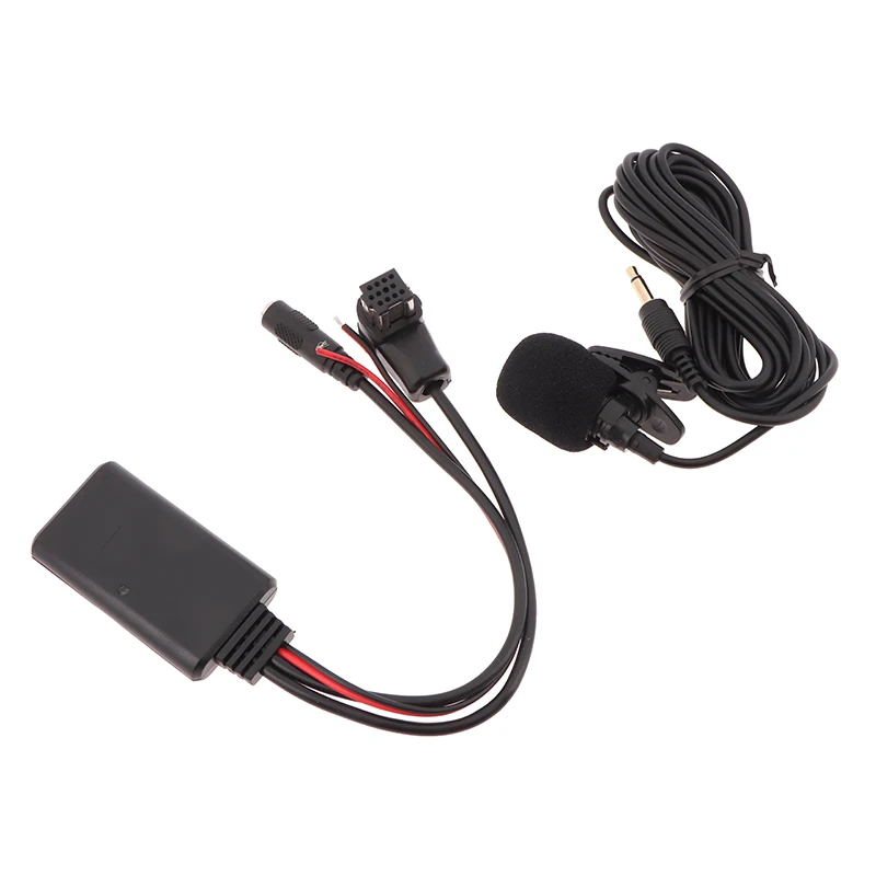 1Pc Car Bluetooth Audio Receiver+Microphone For Radio IP-BUS 12Pin Aux Receiver Adapter Bluetooth 5.0 Audio Aux-in Cable Adapter