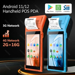4G 3G Handheld PDA Android 11/12 POS Receipt 58mm Thermal Printer Terminal 5.5 Inch Touchscreen WiFi Bluetooth for SII Loyverse