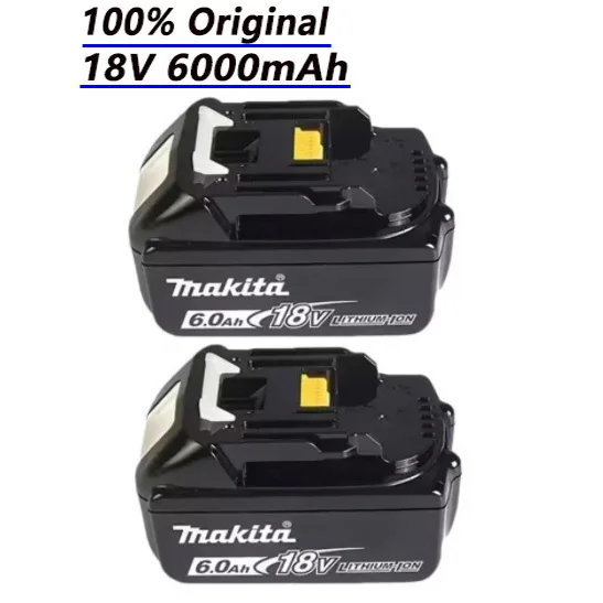

100% оригинальная аккумуляторная батарея BL1860, подходит для аккумулятора Makita 18 В, 6 Ач, BL1850 BL1880 BL1860B LXT400
