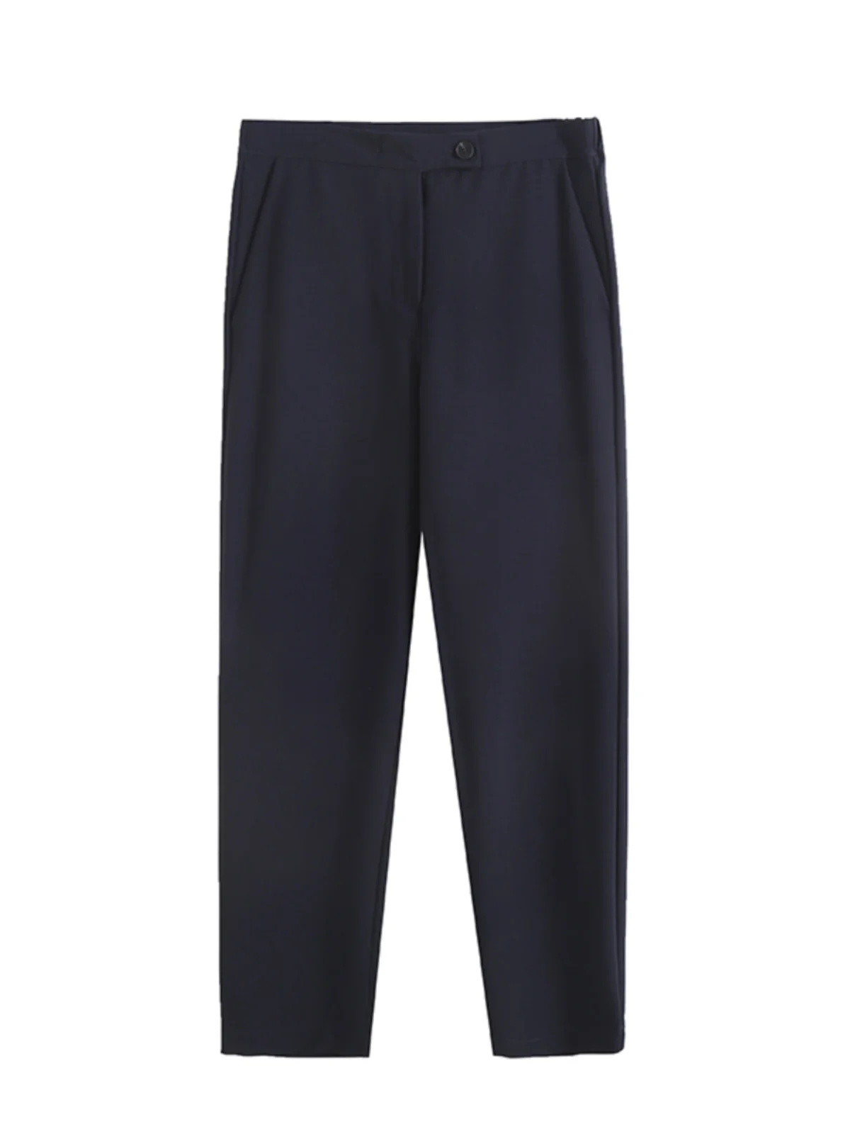 الشمال M-سلسلة عالية الخصر مستقيم الساق دعوى السراويل بناطيل كاجوال ربيع جديد وصول ل OL لباس غير رسمي السراويل الطويلة #5