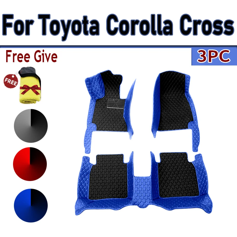 

Автомобильные коврики на заказ для Toyota Corolla Cross 2020 2021 2022, автомобильные роскошные кожаные коврики с полным покрытием для мужчин и женщин