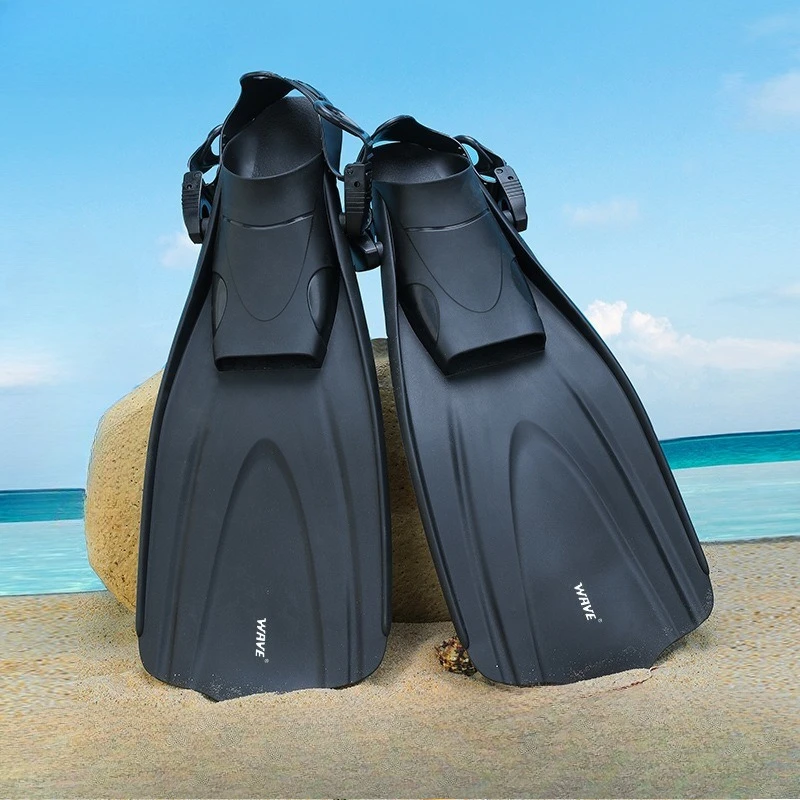 

Adjustable Short Adult Snorkel Foot Swimming Flippers Fins Beginner Water Sports Equipment Portable Diving Flippers Men