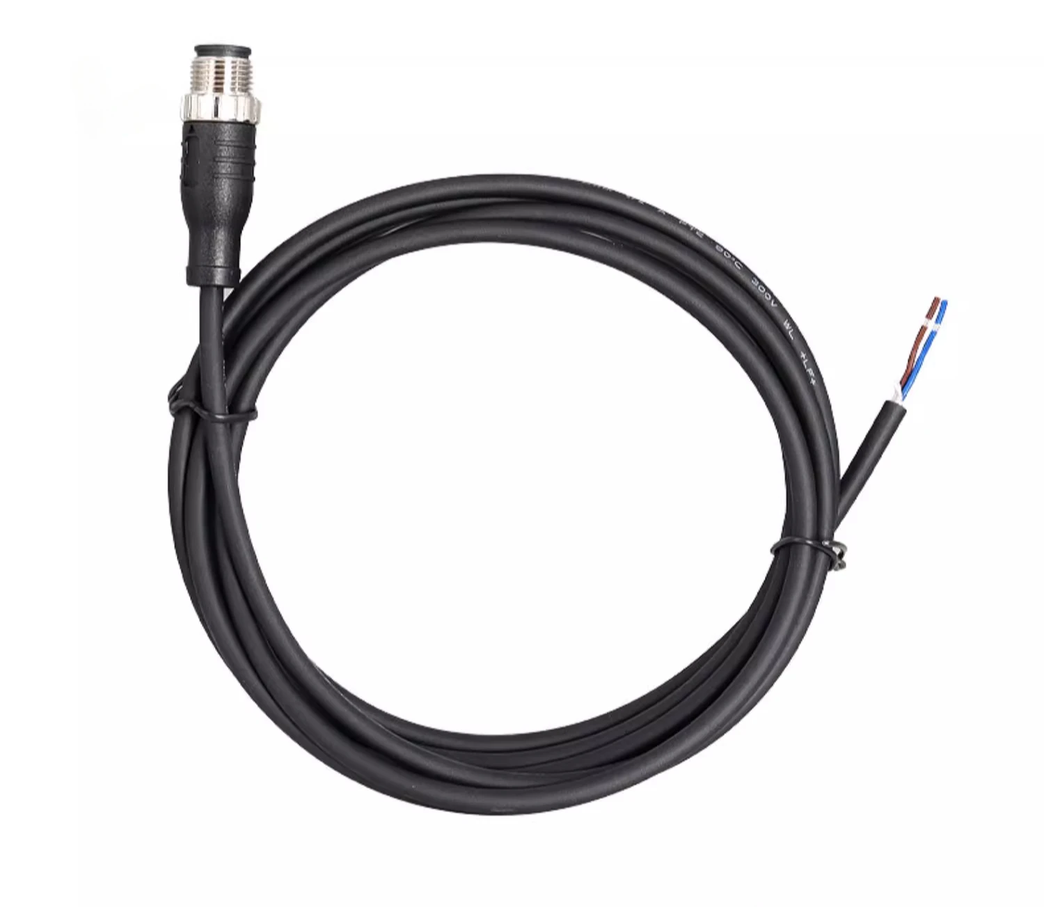 

M12 L-кодовый разъем типа/кода, авиационная вилка с проводом, 3-жильный 4 + полиэтиленовый сильноточный водонепроницаемый разъем с пряжкой L