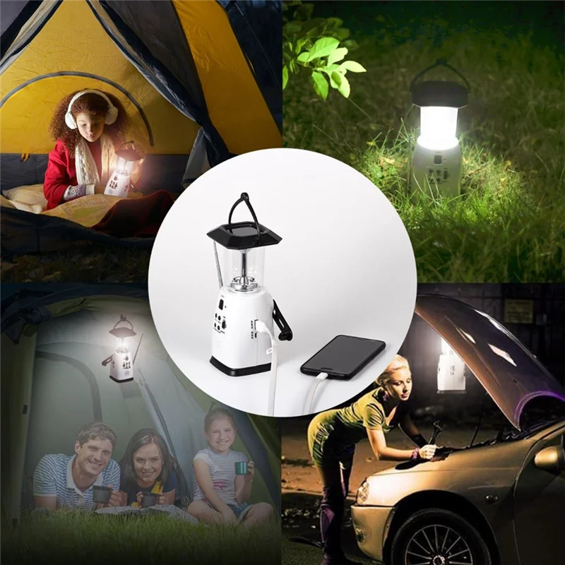 

ABFU-Portable Solar Powered Radio For Outdoor Mobile Phone Charging, Emergency Alarm, Sound Function, And Camping Light