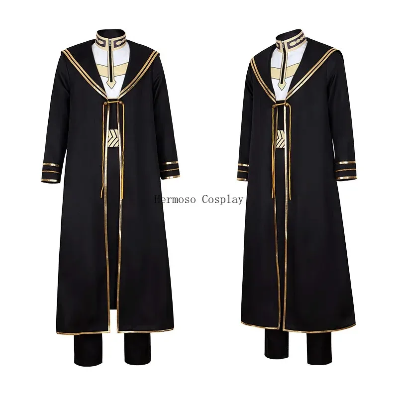 ss13Anime Frieren at the Funeral Heiter Cosplay Costume Uniform Trench Full Set Fancy Halloween Carnival Party Outfit For