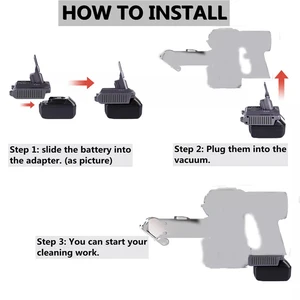 Adaptor Baterai Bonacell untuk Baterai Makita BL1830 18V ke Adaptor Dyson V7/V8 dengan Baterai Alat Lithium Seri Dyson V7 / V8 6 adaptor baterai dyson penjualan terbaik - №