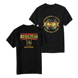 Spanish Legion Motto Badge T-Shirt 100% Cotton O-Neck Summer Short Sleeve Casual Mens T-shirt Size S-3XL