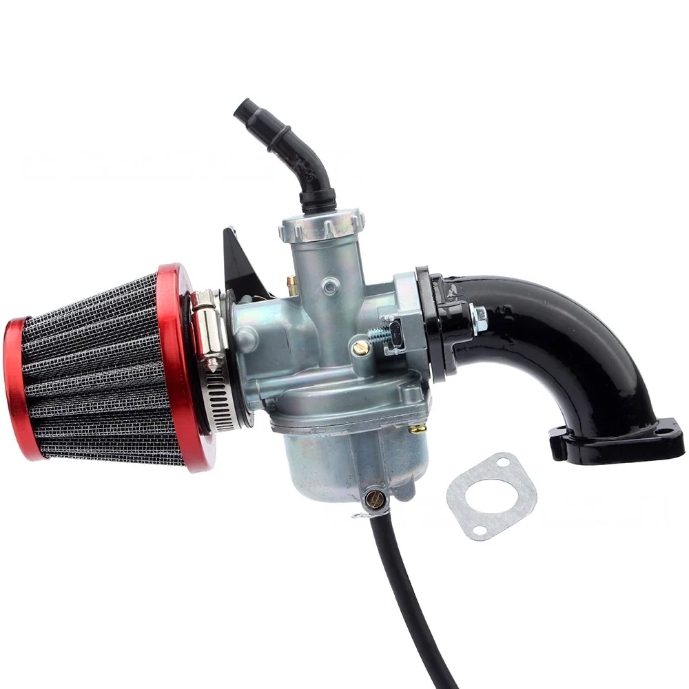Motorcycle Carburetor Intake Manifold Air Filter kit for 110cc 125cc Engine Chinese ATV Quad/ SSR CRF/XR50 Pit Dirt Bike